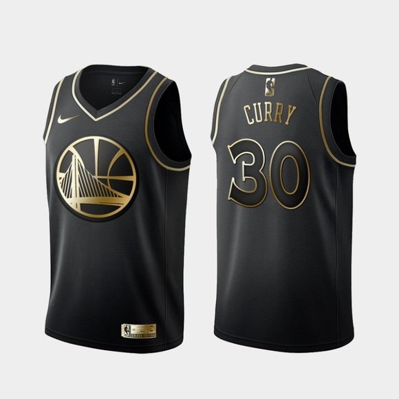 Stephen curry black and gold jersey Clearance